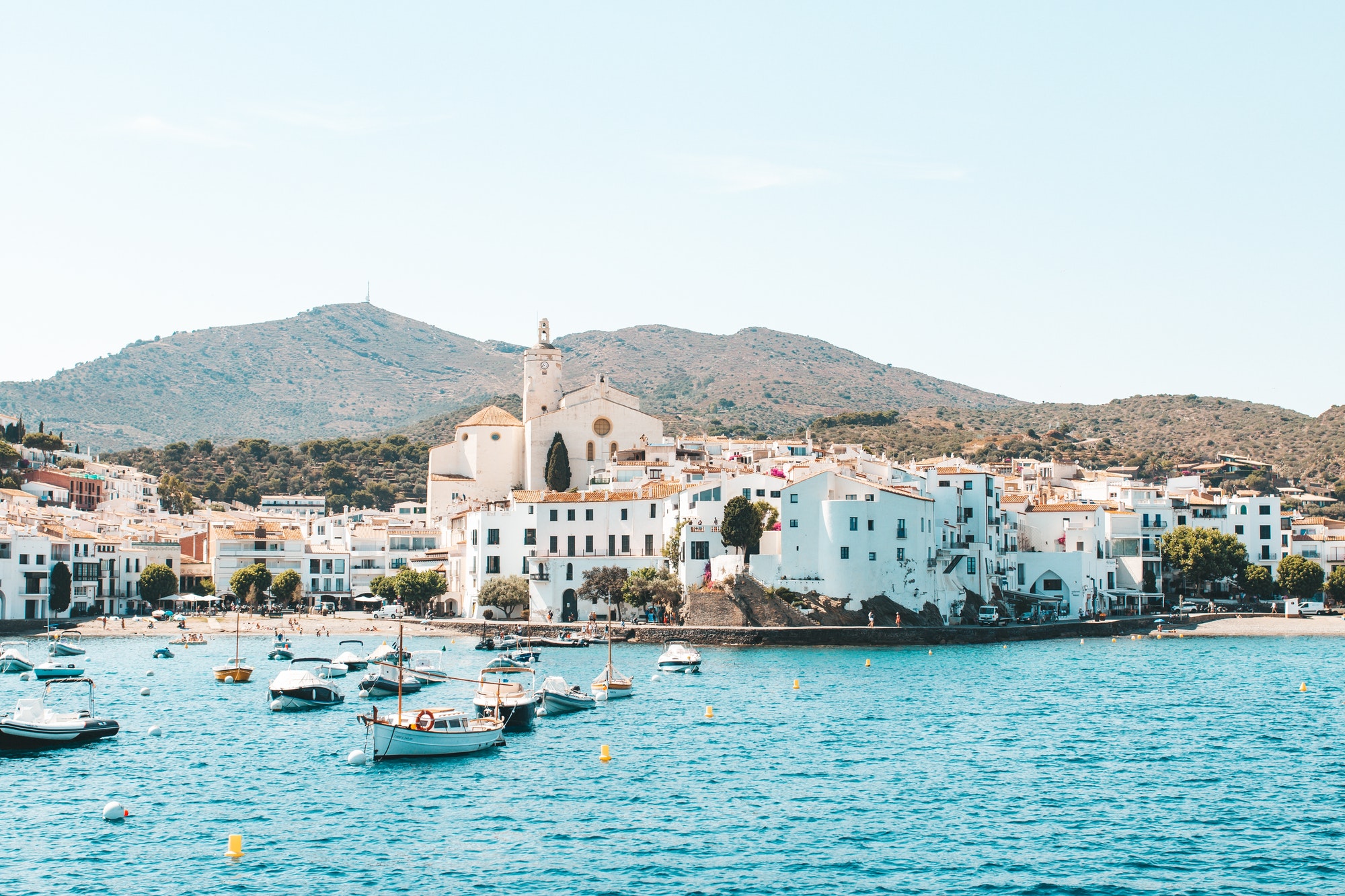 Cadaques cityscape in summer